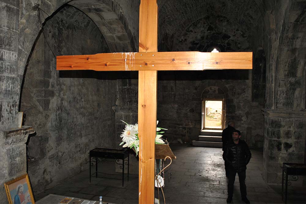 Yeghishe monument cross